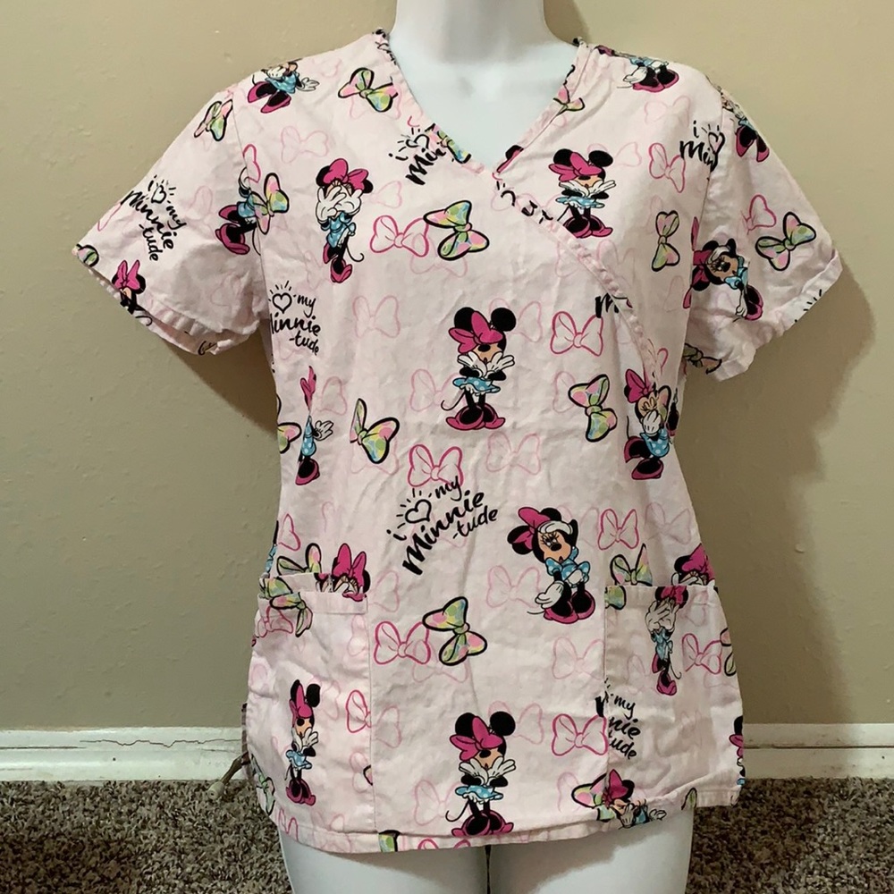 3/$15 Disney Minnie Mouse Scrub Shirt